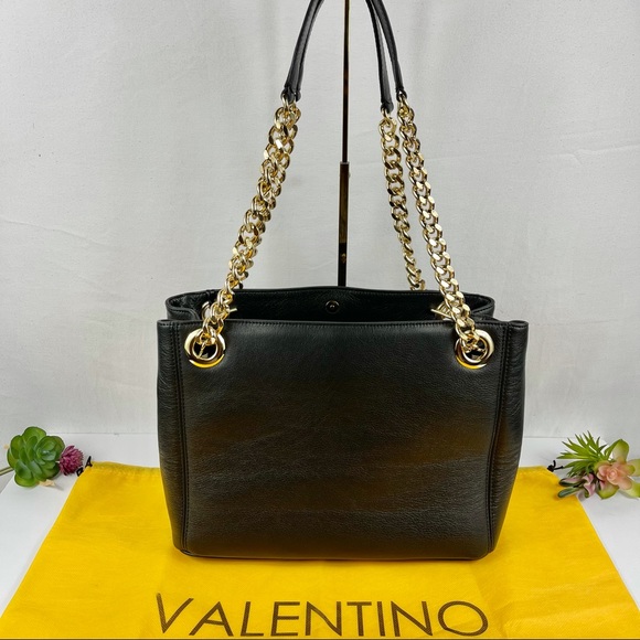 NEW Valentino By Mario Valentino Luisa Embossed Shoulder Bag in Black - Picture 11 of 12